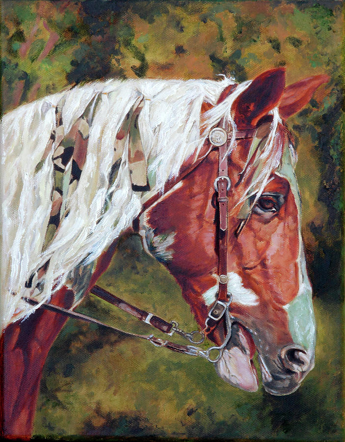 Warriors Horse Painting by Portraits By NC