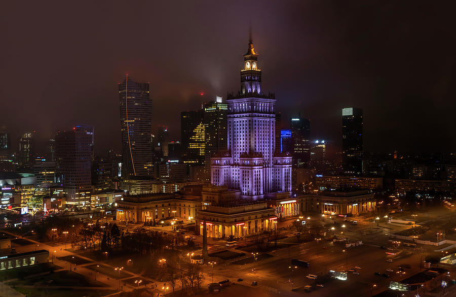 Warsaw on Christmas by Jaroslaw Blaminsky Warsaw on Christmas by Jaroslaw Blaminsky