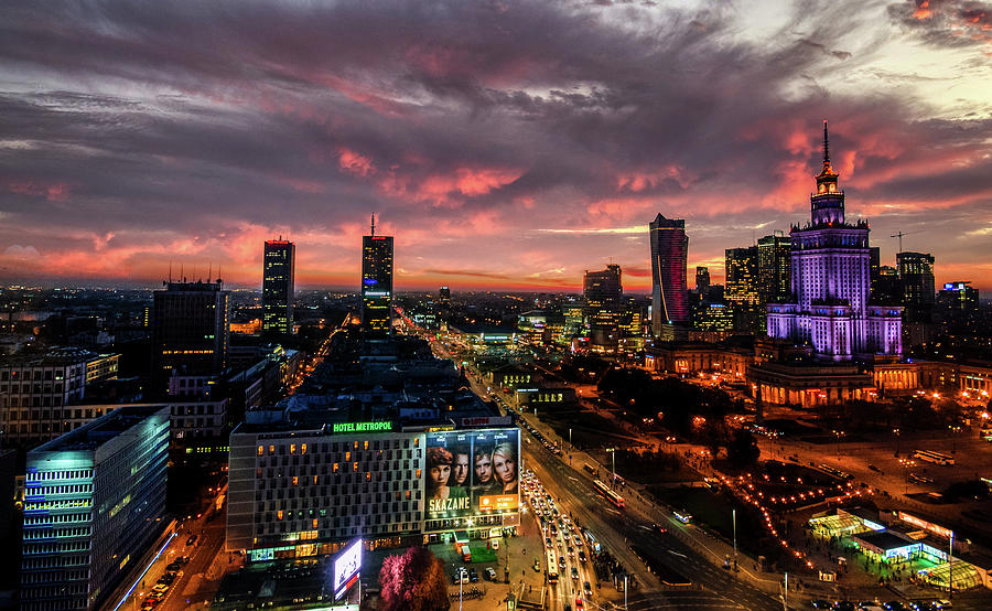 Warsaw Sunset Photograph by Mountain Dreams | Fine Art America