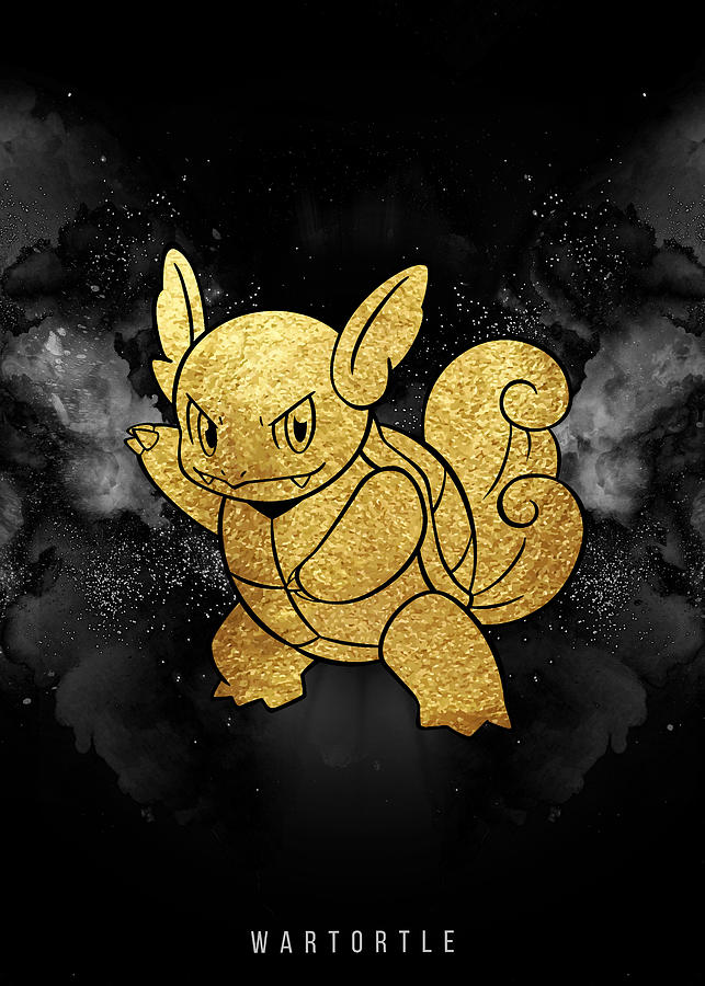 Wartortle Pokemon Gold Digital Art by Jo Kiwi - Pixels