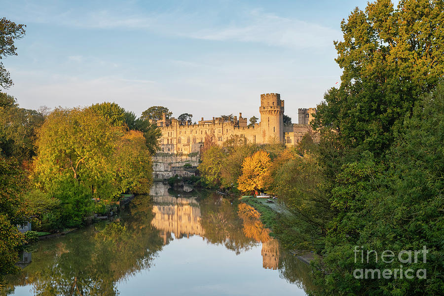 Warwick Castle at Sunrise in the Autumn Photograph by Tim Gainey