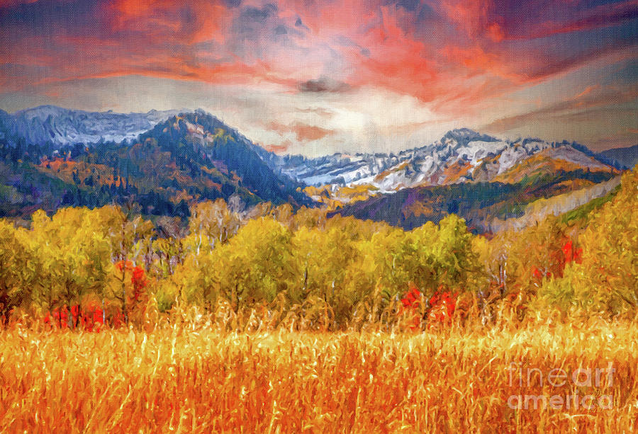 Wasatch Mountains, Utah, David Millenheft, Art, Print, DAM Creat Mixed Media by David Millenheft