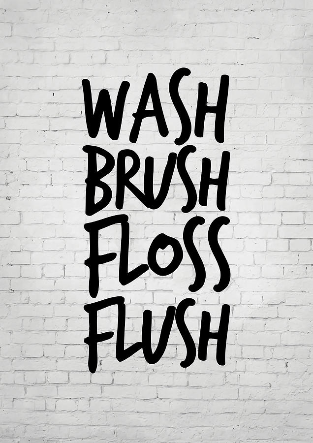 Wash Brush Flush Poster girl Painting by Harrison Matthews | Pixels