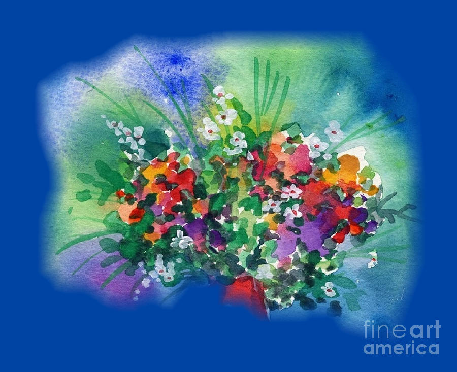 Wash of Flowers Painting by Follow Themoonart Wash of Flowers Painting by Follow Themoonart