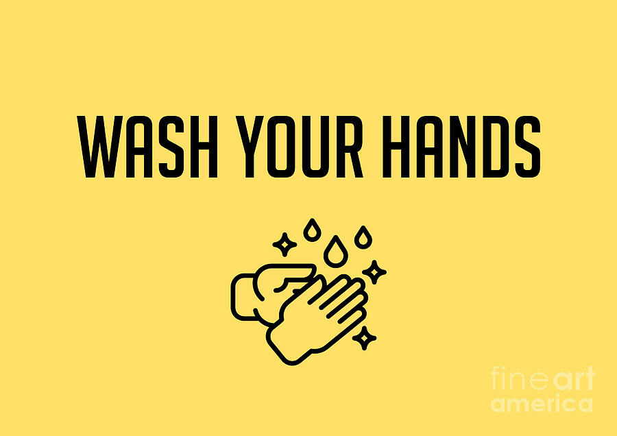 Sign Photograph - Wash Your Hands by Edward Fielding