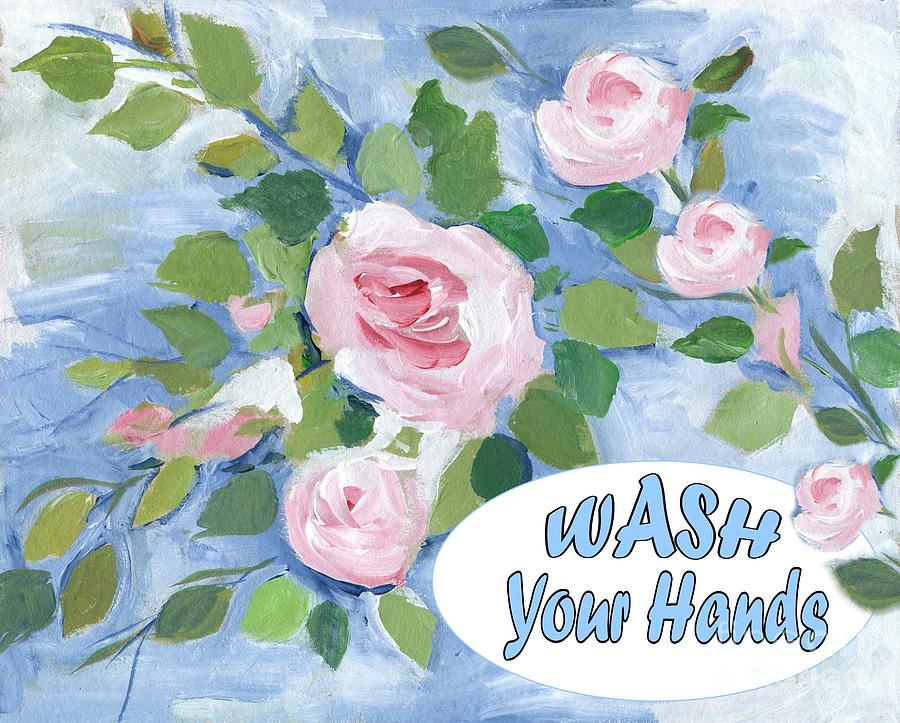 Wash Your Hands Painting by Follow Themoonart Wash Your Hands Painting by Follow Themoonart