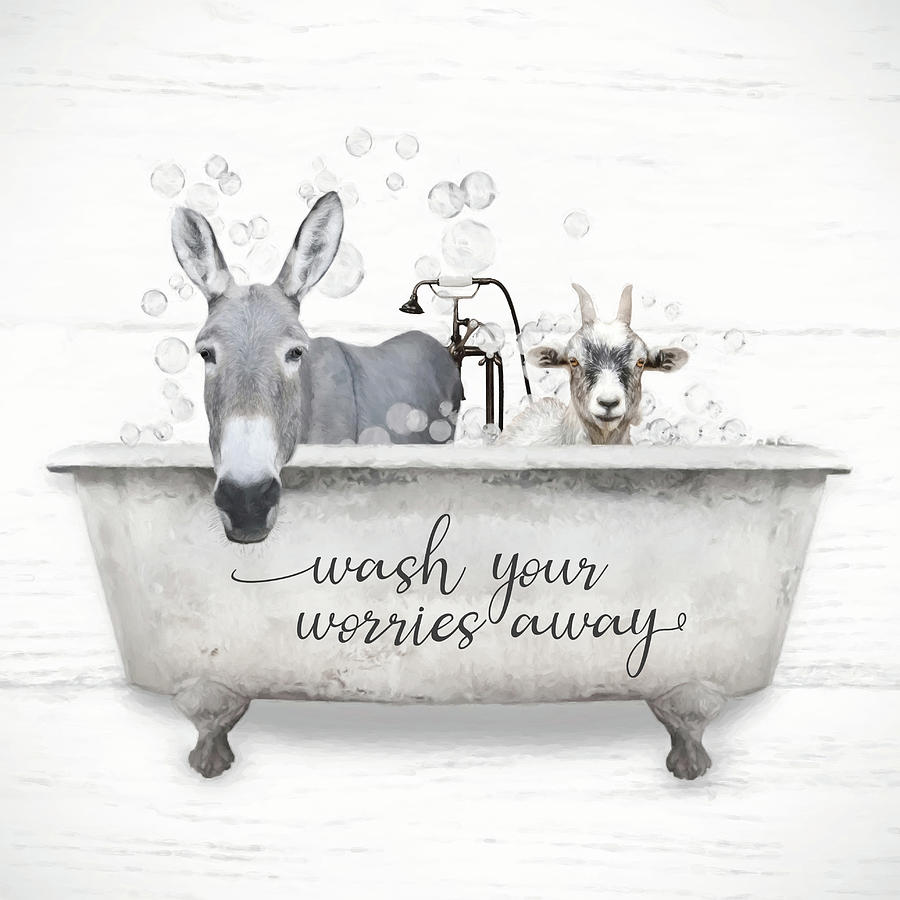 Wash Your Worries Away Mixed Media by Lori Deiter