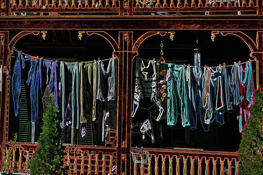 Washday Outlines Photograph by Wayne King