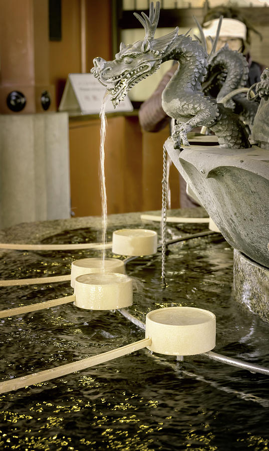 Washing Fountain At Senso-ji Temple Tokyo Japan Photograph