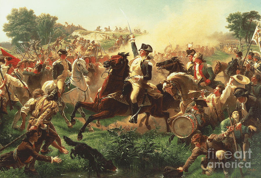 Washington-at-Monmouth Revolutionary War Photograph by Action