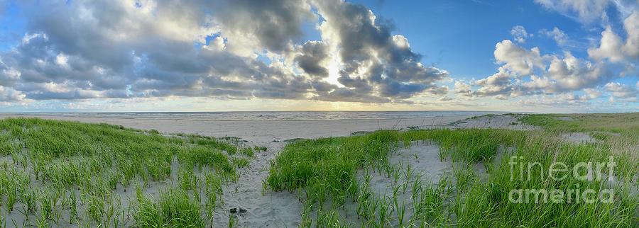 Washington Beach Sunset Panorama Photograph by Carol Groenen