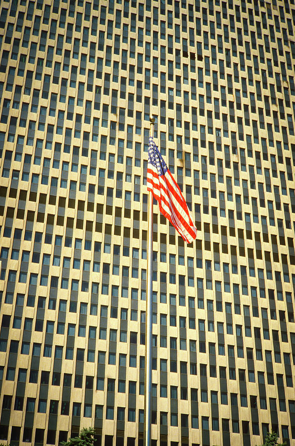 Washington Building Pattern Flag Photograph by Gordon James