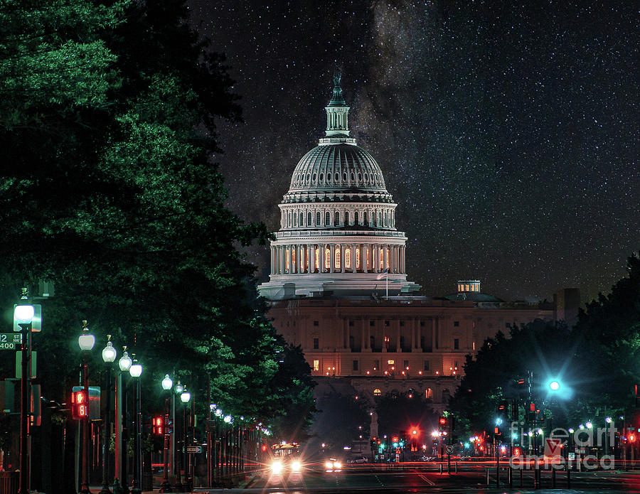 Washington DC at night Photograph by Nick Zelinsky Jr