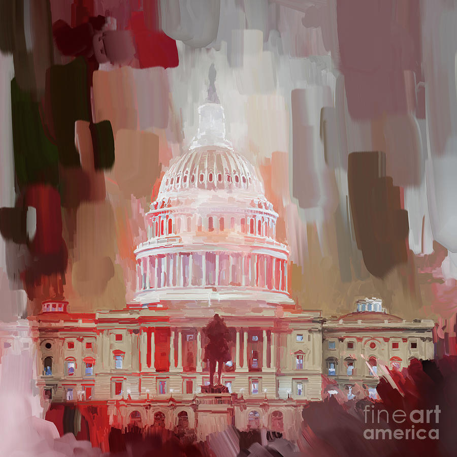 Baltimore Painting - Washington DC  by Native American GullG