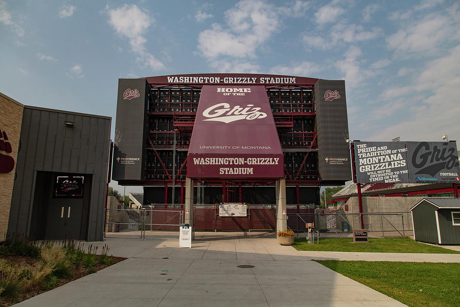 Washington Grizzly Stadium at the University of Montana Photograph by Eldon McGraw