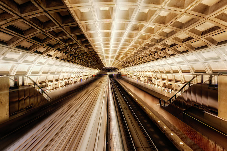 Washington Metro Station DC Photograph by Susan Candelario