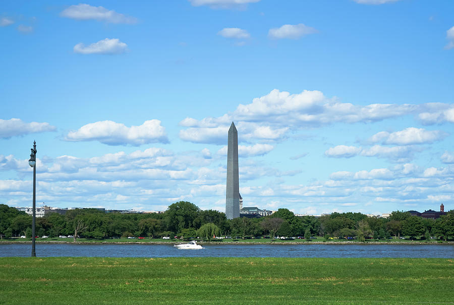 Washington Monument and Potomac River Photograph by Amy Sorvillo
