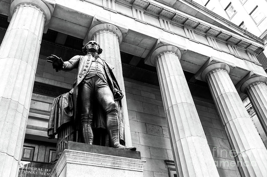 Washington Monument at Federal Hall New York City Photograph by John Rizzuto