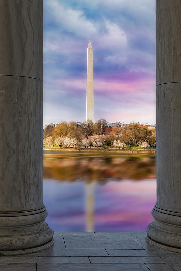 Washington Monument Photograph - Washington Monument Framed by Susan Candelario