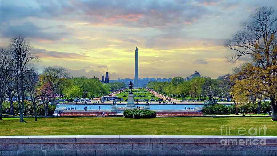 Washington Monument National Mall  Photograph by David Zanzinger