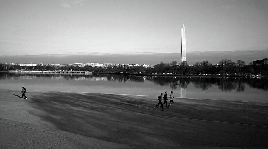 Washington Monuments And Shadows - 2 Photograph