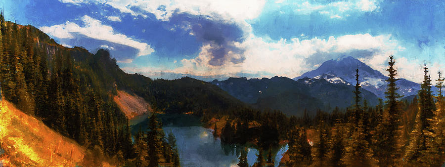Washington, Mt Rainier National Park - 09 Painting by AM FineArtPrints
