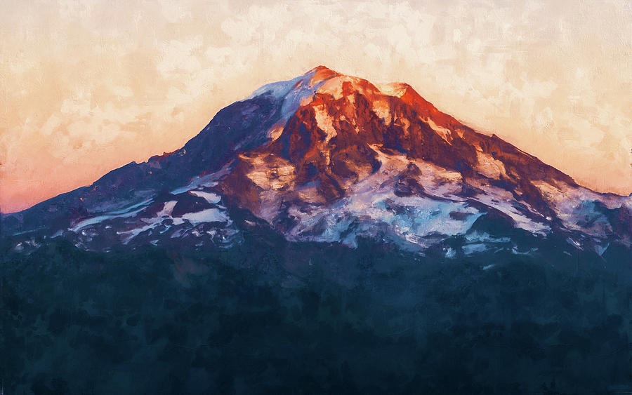 Washington, Mt Rainier National Park - 10 Painting by AM FineArtPrints