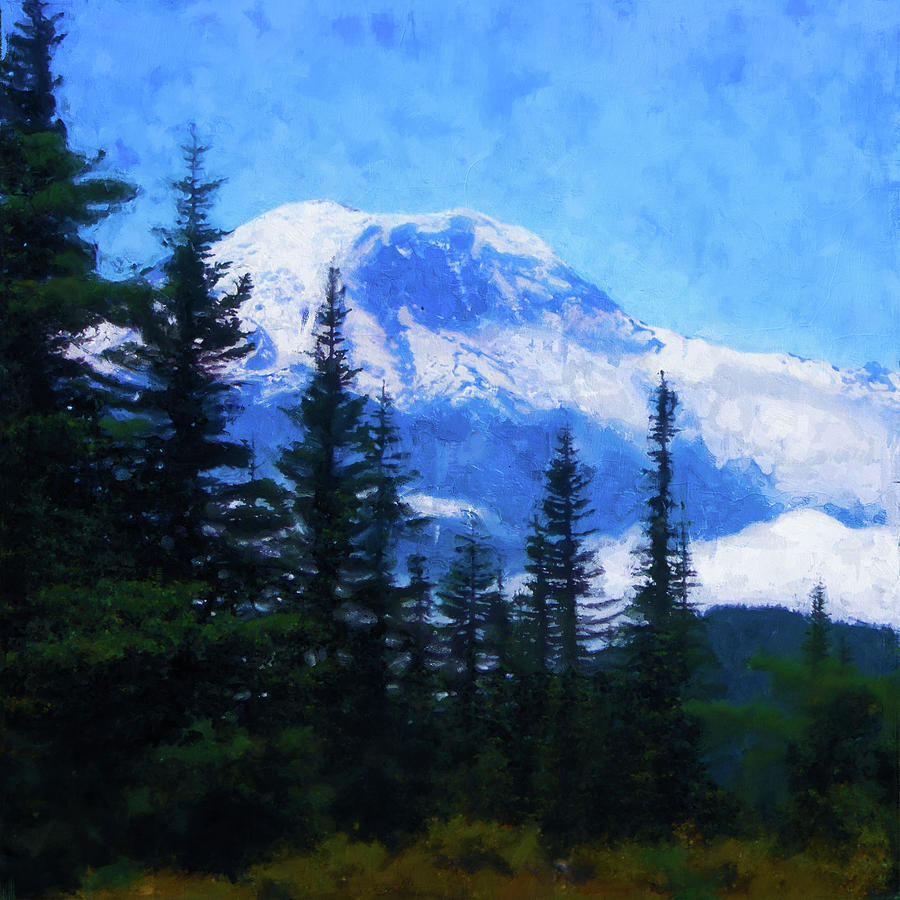 Washington, Mt Rainier National Park - 13 Painting by AM FineArtPrints