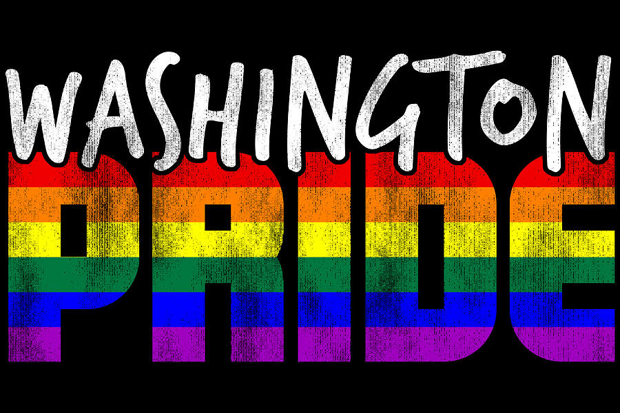 Washington Pride LGBT Flag Digital Art by Patrick Hiller Fine Art America