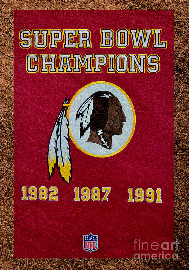 Washington Redskins Banner Digital Art by Steven Parker