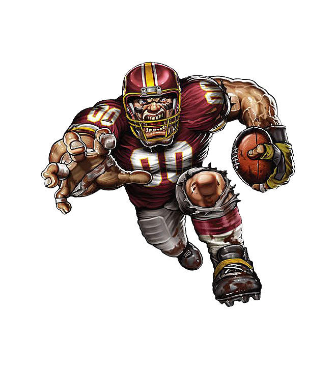 WASHINGTON REDSKINS Team Mascot unisex Fit Color Digital Art by Hakim ...