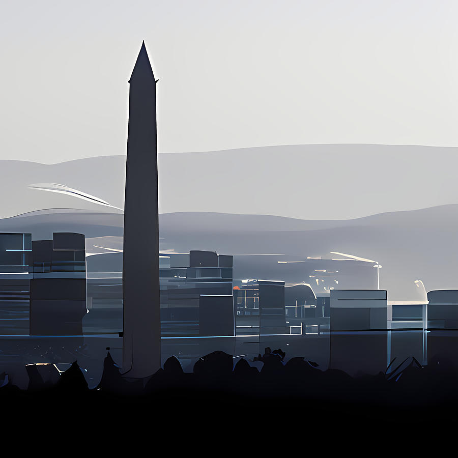 Washington DC Skyline Digital Art by Matthew Jack | Fine Art America