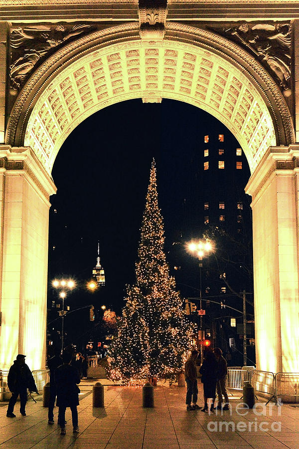 Washington Square Park Christmas Nyc Photograph