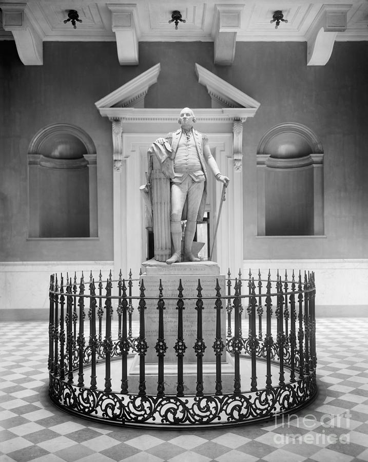 Washington Statue, c1910 Photograph by Granger