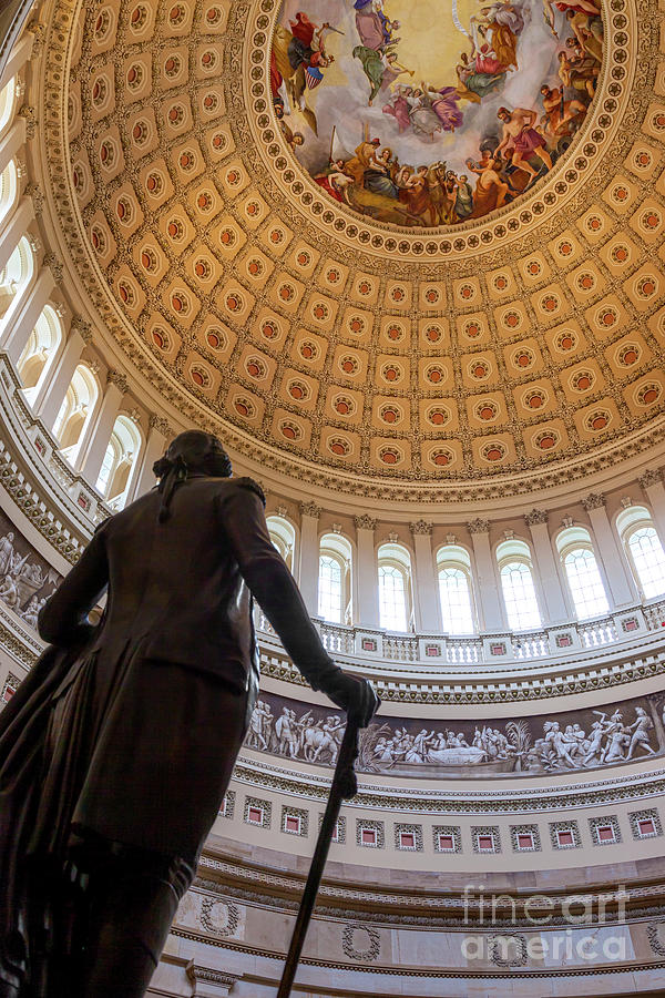 Washington under Capitol Dome Photograph by Brian Jannsen