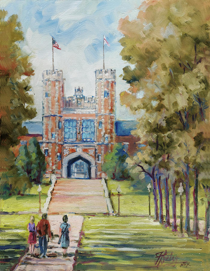 Washington University St.Louis - Summer Painting by Irek Szelag