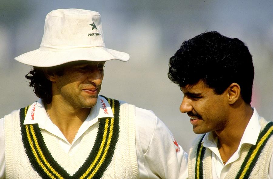 Wasim Akram and Waqar Younis of Pakistan Photograph by Pascal Rondeau