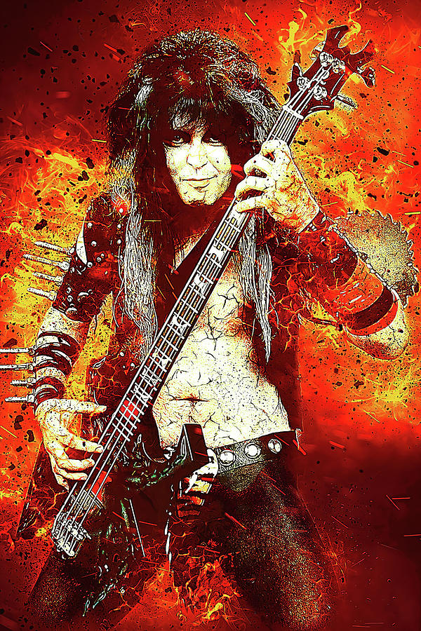 WASP Blackie Lawless Art Animal by James West Mixed Media by The Rocker ...