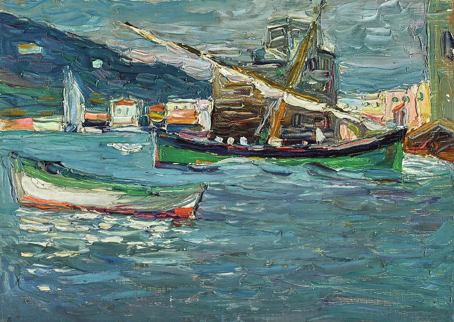 Wassily Kandinsky 1866 1944 RAPALLO GREY DAY Painting by Artistic Rifki ...