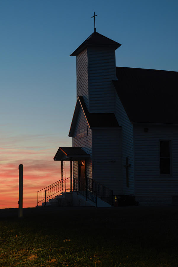 Wasson Church Sunset Photograph by Grant Twiss