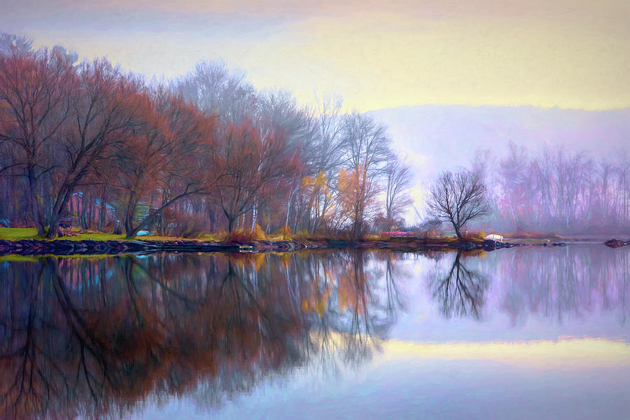 Wassookeag a9496 Painterly Photograph by Greg Hartford