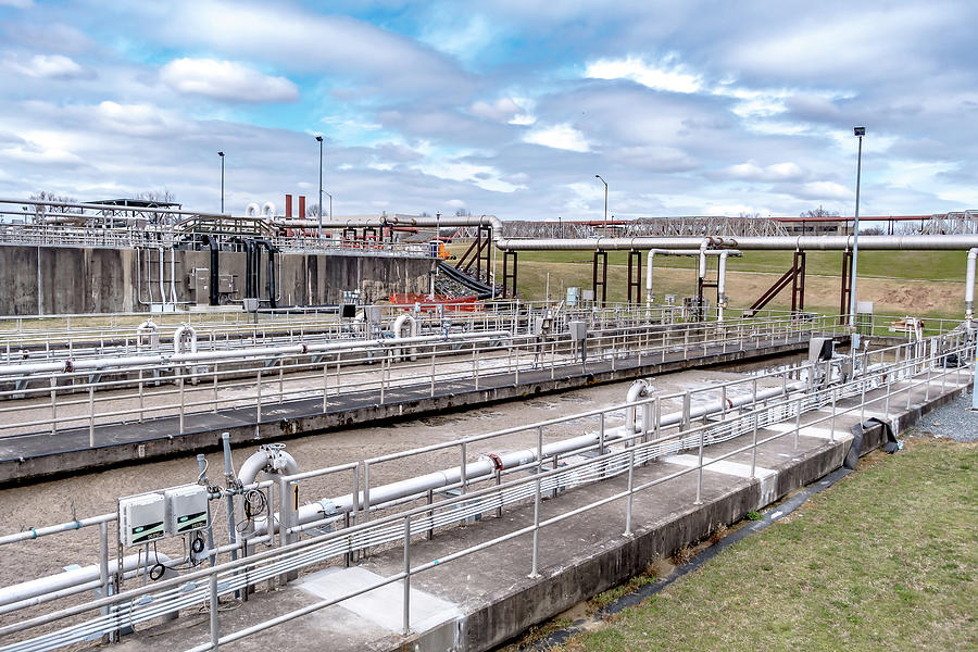 Wastewater Treatment Plant On A Sunny Day Photograph by Alex Grichenko