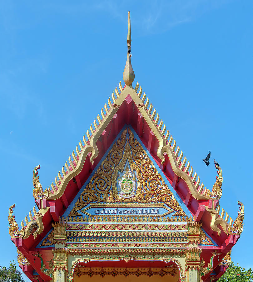 Wat Bung Phra Ubosot Gable DTHNR0207 Photograph by Gerry Gantt