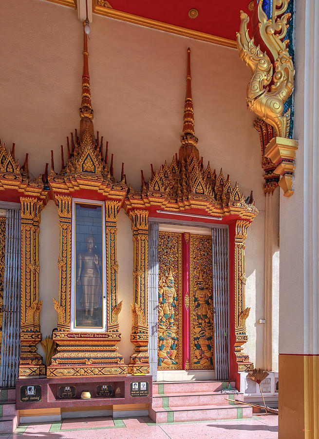 Wat Chai Mongkhon Phra Ubosot Entrance DTHSP0177 Photograph by Gerry Gantt