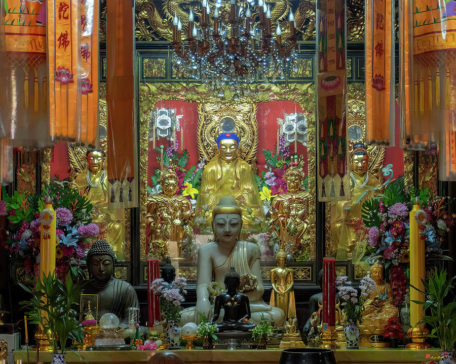 Wat Chaimongkol Thai-Chinese Shrine Main Altar DTHB2259 Photograph by Gerry Gantt
