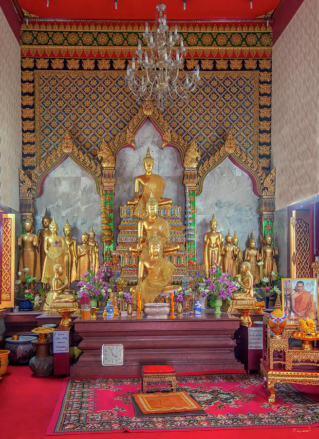 Wat Chamni Hatthakan Phra Ubosot Buddha Images DTHB0930 Photograph by Gerry Gantt