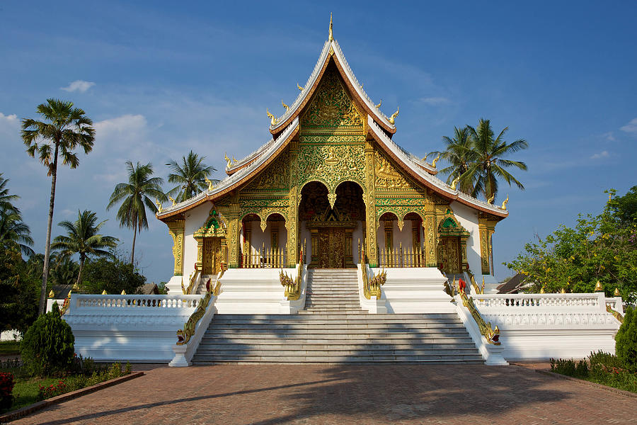 Wat Haw Pha Bang temple Luang Prabang, Laos Photograph by Cyril Eberle