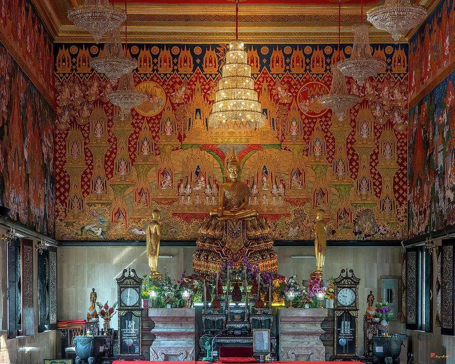 Wat Hua Lamphong Phra Ubosot Principal Buddha Image DTHB0940 Photograph by Gerry Gantt