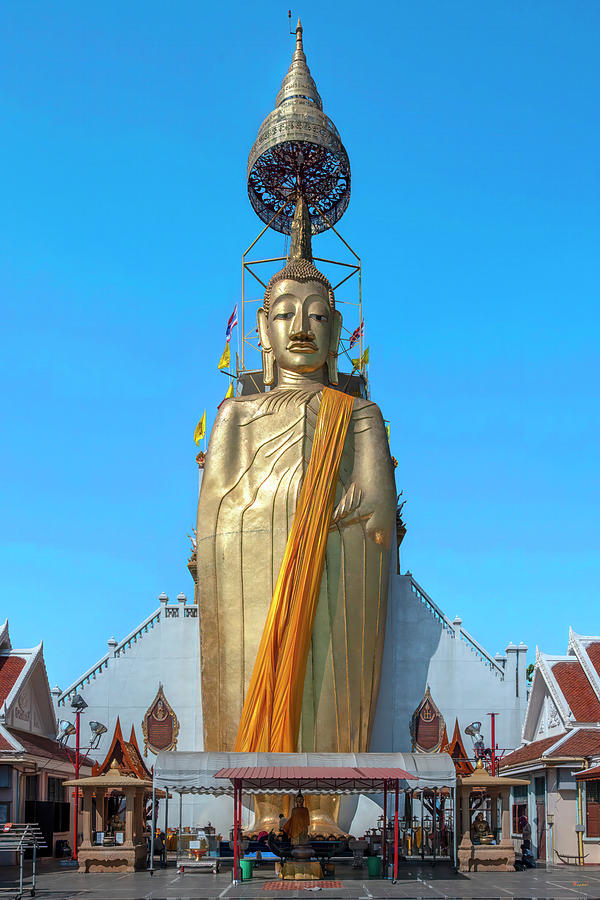 Wat Intarawihan Phra Luang Phor Toh Standing Buddha Image DTHB0294 Photograph by Gerry Gantt
