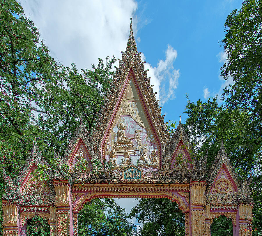 Wat Jaeng South Temple Gate DTHU1318 Photograph by Gerry Gantt